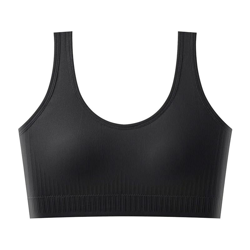 Breathable Seamless Sports Bra for Women Yoga Fitness Push Up Shockproof Crop Top