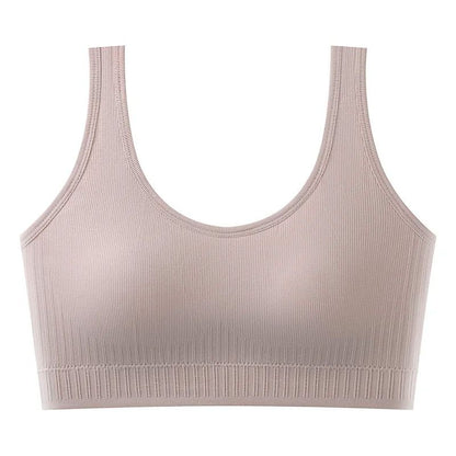Breathable Seamless Sports Bra for Women Yoga Fitness Push Up Shockproof Crop Top
