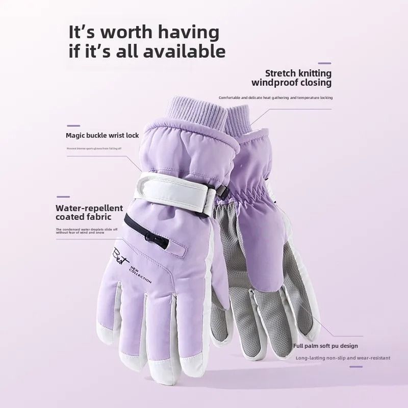 Winter Waterproof Touch Screen Gloves for Cycling Ski and Snowboard