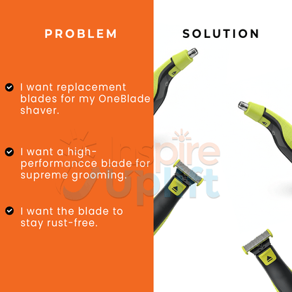 Electric Trimmer Shaver Blade Replacement Kit Compatible with OneBlade