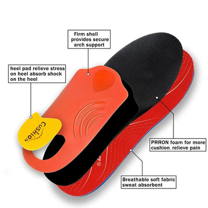 Orthopedic Sport Insoles for Plantar Fasciitis and Flat Feet Support