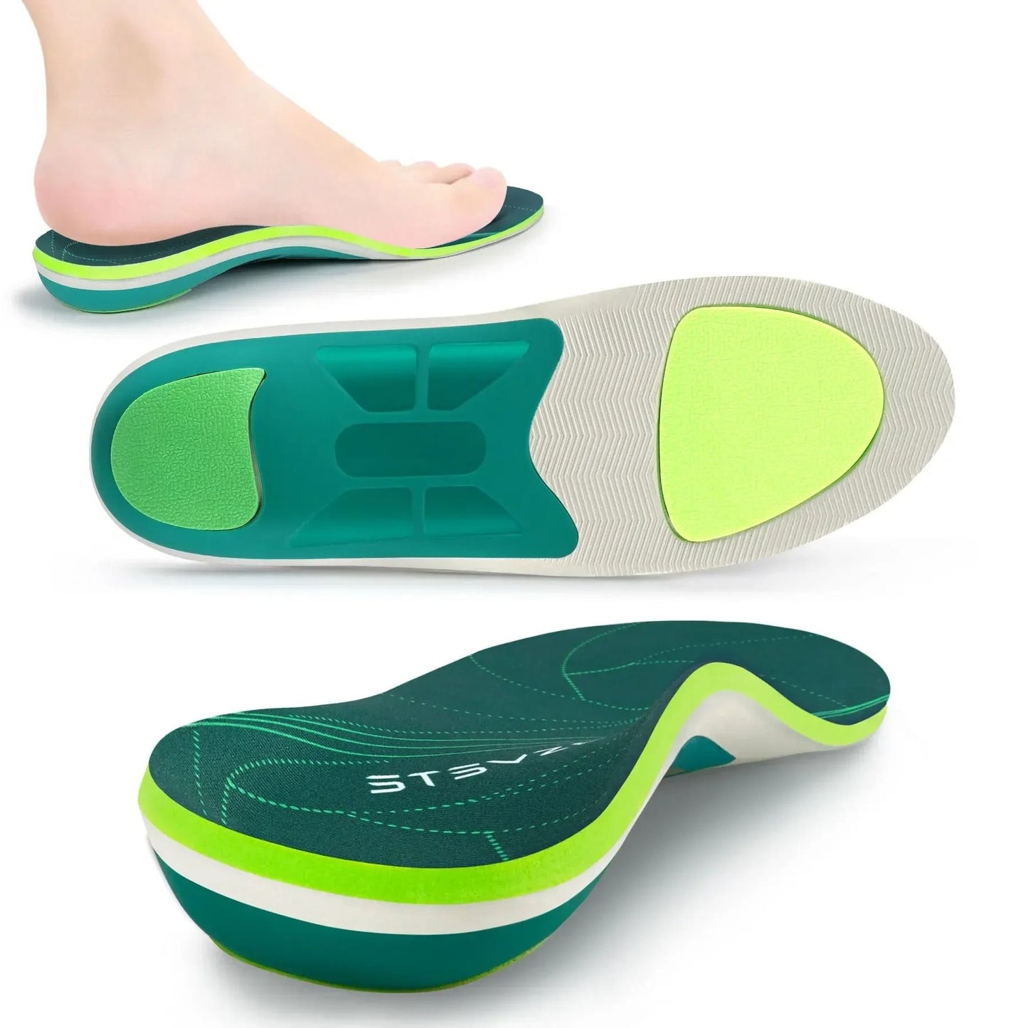 Orthopedic Sport Insoles for Plantar Fasciitis and Flat Feet Support