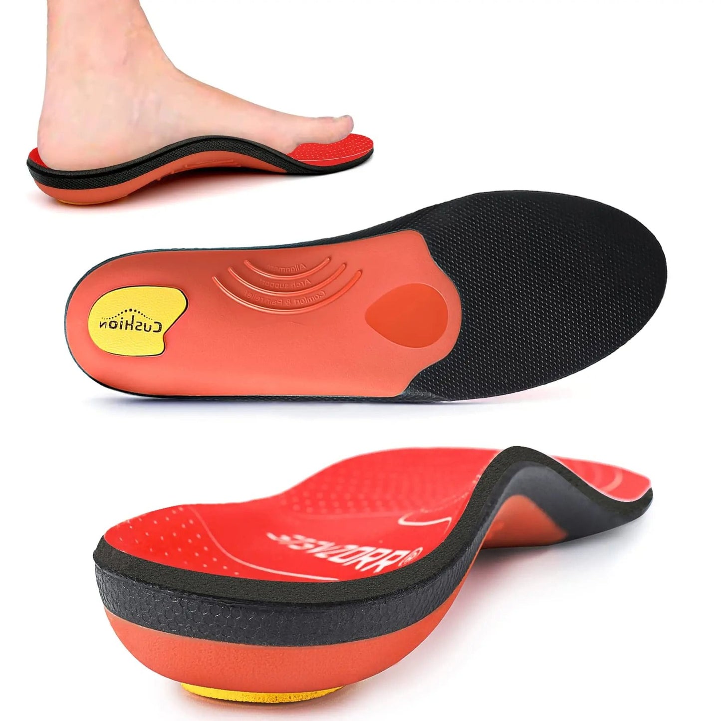Orthopedic Sport Insoles for Plantar Fasciitis and Flat Feet Support