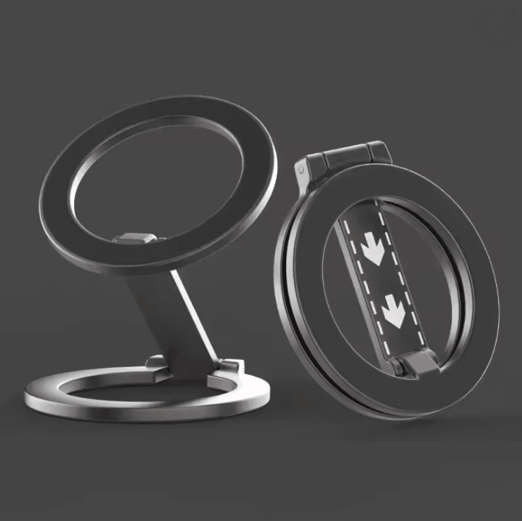 Double Sided Magnetic Phone Ring Holder with MagSafe Kickstand and Grip