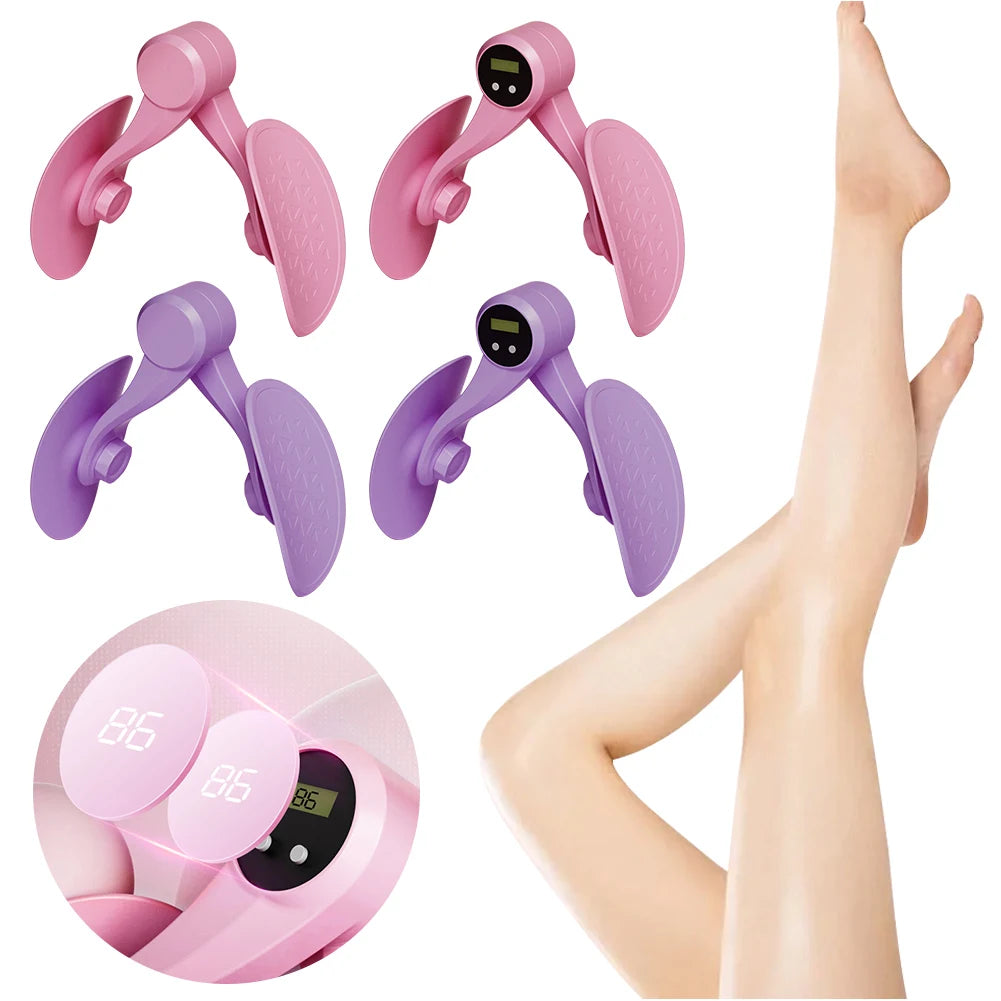 Hip and Inner Thigh Kegel Exerciser, Pelvic Floor Muscle Trainer with Counter, Exercise Equipment for Leg Arm Sculpting