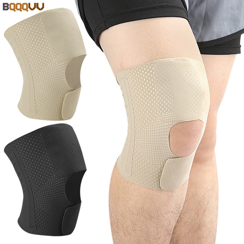 Compression Sleeve Support with Side Stabilizers, Lightweight & Breathable Knee Brace Men Women Injury Recover Support