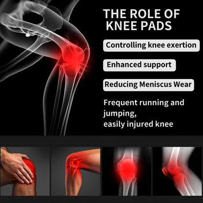Compression Sleeve Support with Side Stabilizers, Lightweight & Breathable Knee Brace Men Women Injury Recover Support