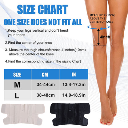 Compression Sleeve Support with Side Stabilizers, Lightweight & Breathable Knee Brace Men Women Injury Recover Support