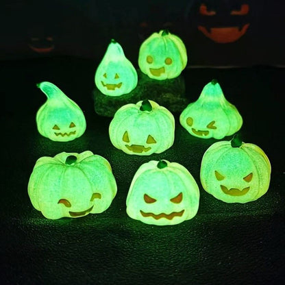 Halloween ghost luminous pumpkin lantern desktop ornaments micro landscape creative station home decoration crafts Holid