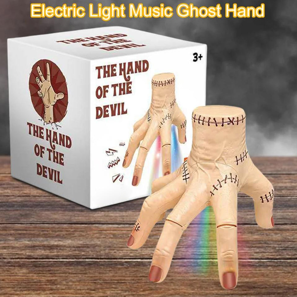 Halloween Horror Props Electric Crawling Broken Hands Wednesday Thing Hand Latex Figurine Home Desktop Decor Party Costu
