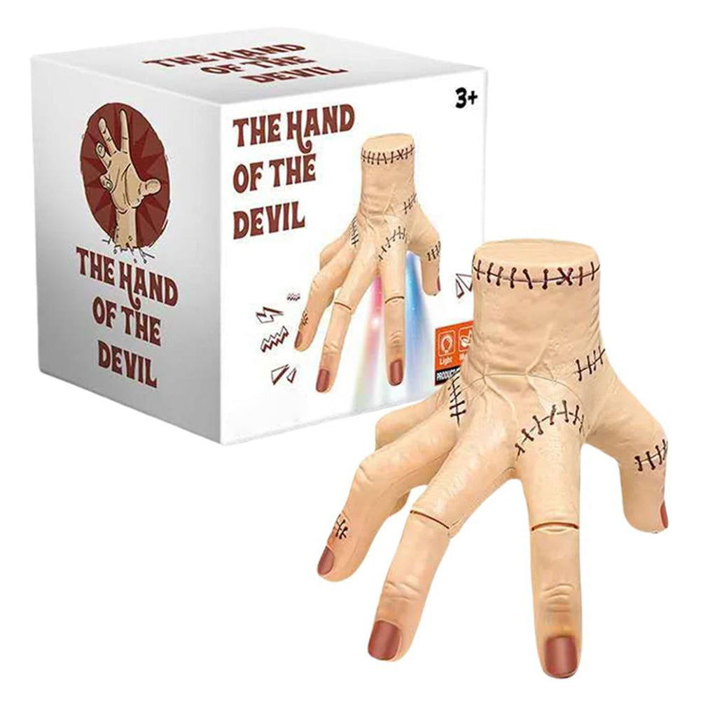 Halloween Horror Props Electric Crawling Broken Hands Wednesday Thing Hand Latex Figurine Home Desktop Decor Party Costu