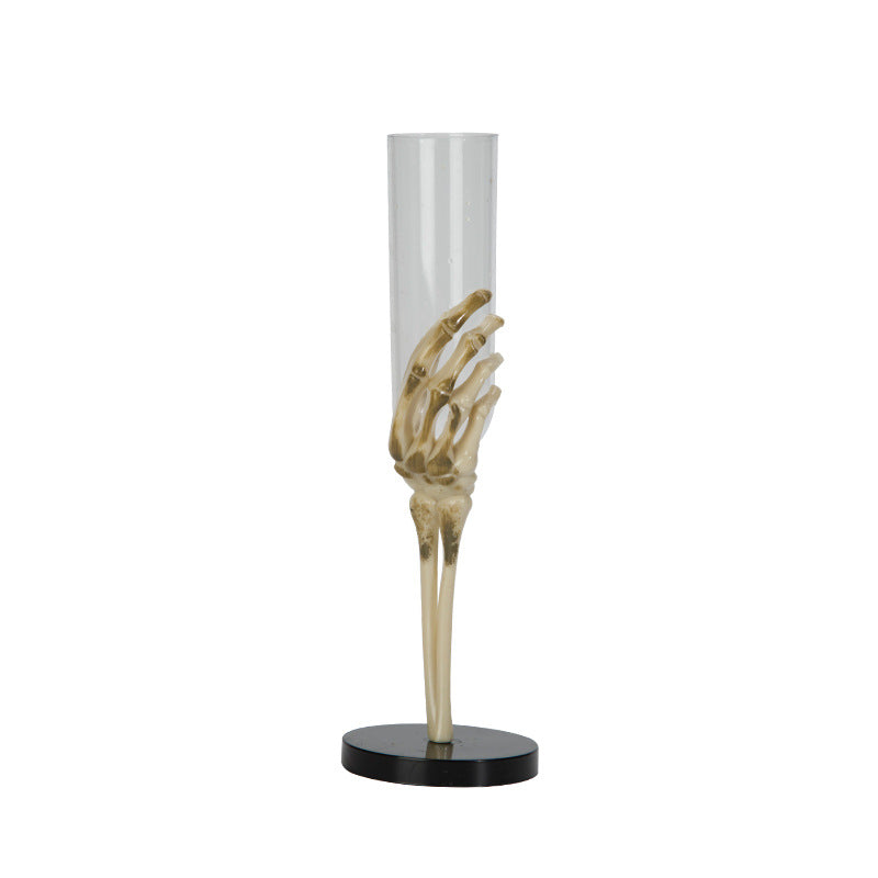 Halloween Eerie Tableware Skeleton Hand Arm Design Plastic Champagne Flutes Mixed Color Halloween Party Decor Haunted House