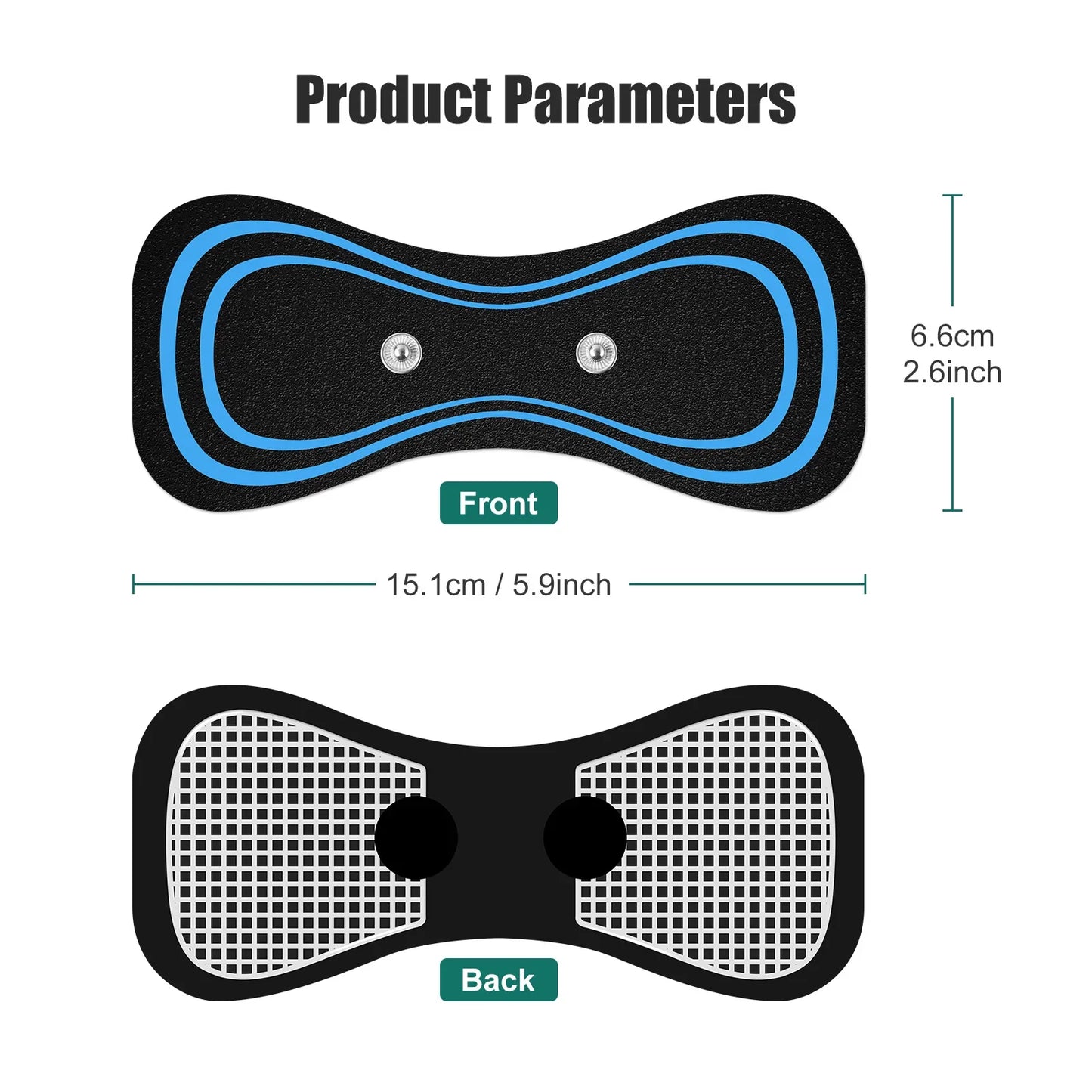 Mini Neck Stimulator Cervical Massage Pad, Self Adhesive Neck Massager Patch