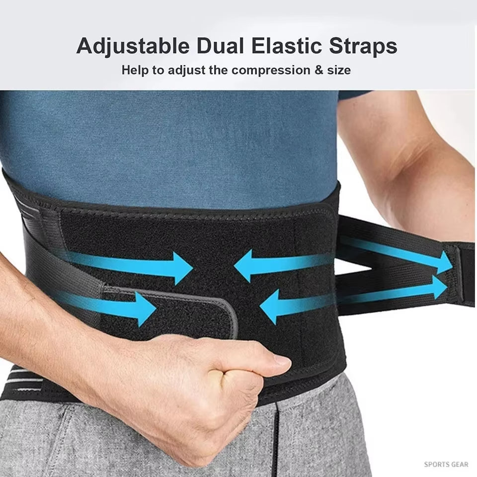 Lumbar Support for Sciatica Relief, Back Brace for Lower Back Pain with Breathable Waist Support for Heavy Lifting