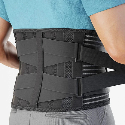 Lumbar Support for Sciatica Relief, Back Brace for Lower Back Pain with Breathable Waist Support for Heavy Lifting