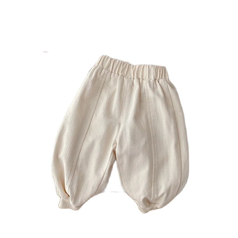 Toddler Boys Girls Jogger Pants, Spring Simple Loose Unisex Solid Trousers, Infant Kids Stretch Sport Pants for Children