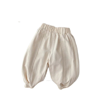 Toddler Boys Girls Jogger Pants, Spring Simple Loose Unisex Solid Trousers, Infant Kids Stretch Sport Pants for Children
