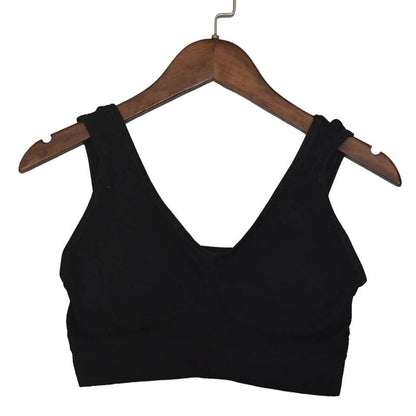 Active Womens Sports Bra Plus Size Seamless Yoga Top