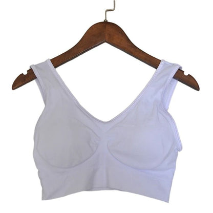 Active Womens Sports Bra Plus Size Seamless Yoga Top