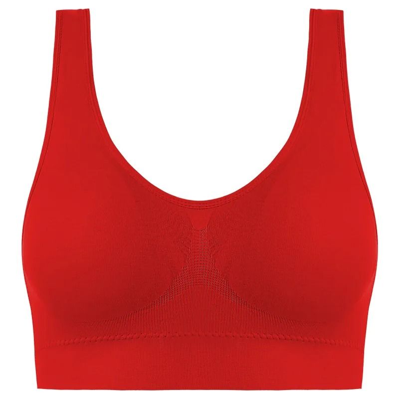 Active Womens Sports Bra Plus Size Seamless Yoga Top