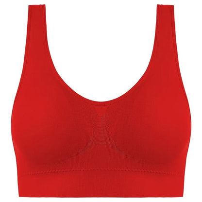 Active Womens Sports Bra Plus Size Seamless Yoga Top