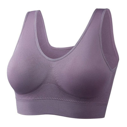 Active Womens Sports Bra Plus Size Seamless Yoga Top