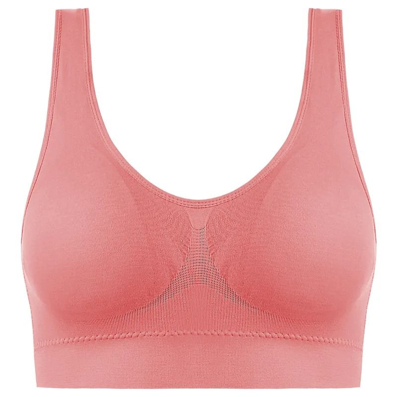 Active Womens Sports Bra Plus Size Seamless Yoga Top
