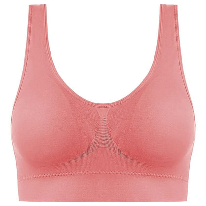 Active Womens Sports Bra Plus Size Seamless Yoga Top