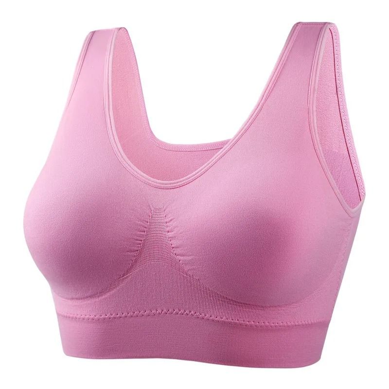 Active Womens Sports Bra Plus Size Seamless Yoga Top