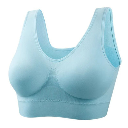 Active Womens Sports Bra Plus Size Seamless Yoga Top