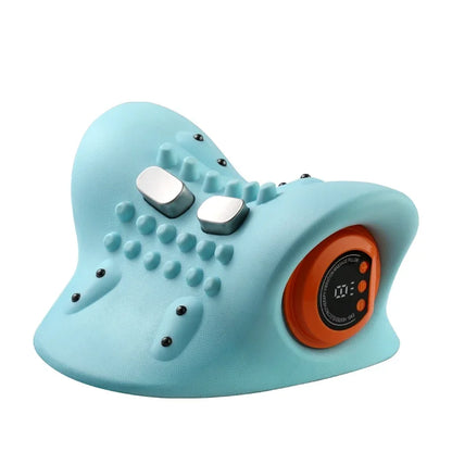 Chiropractic Traction Electric Cervical Massager Neck Stretcher Head Acupoint Massage Pillow Shoulder Body Massager