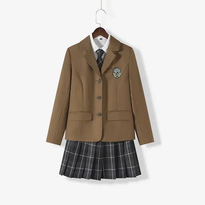 Anime Cosplay Costume, School Uniform Sets for Women, Winter Blazer, Pleated Skirt and Sailor Tie, Girl Autumn Fashion