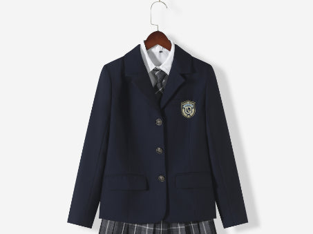 Anime Cosplay Costume, School Uniform Sets for Women, Winter Blazer, Pleated Skirt and Sailor Tie, Girl Autumn Fashion