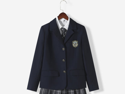 Anime Cosplay Costume, School Uniform Sets for Women, Winter Blazer, Pleated Skirt and Sailor Tie, Girl Autumn Fashion