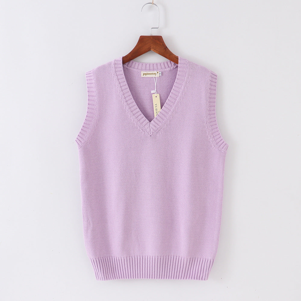 Anime Cosplay Vest, JK School Uniform Sweater, Cute Knit Coat for Girls, Halloween Winter Costume