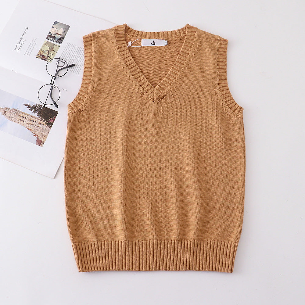 Anime Cosplay Vest, JK School Uniform Sweater, Cute Knit Coat for Girls, Halloween Winter Costume