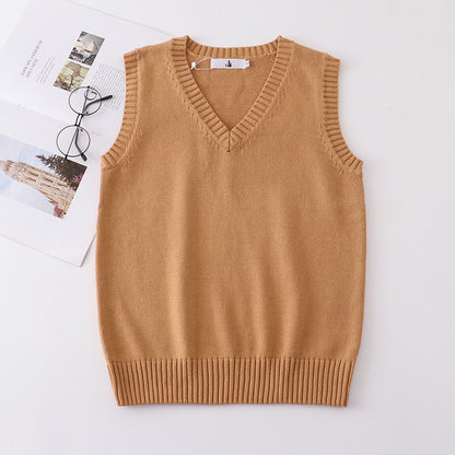 Anime Cosplay Vest, JK School Uniform Sweater, Cute Knit Coat for Girls, Halloween Winter Costume
