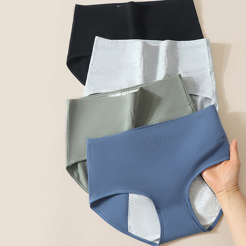 High Waist Leak Proof Menstrual Womens Panties, Widen Period Cotton Underwear Physiological Female Briefs