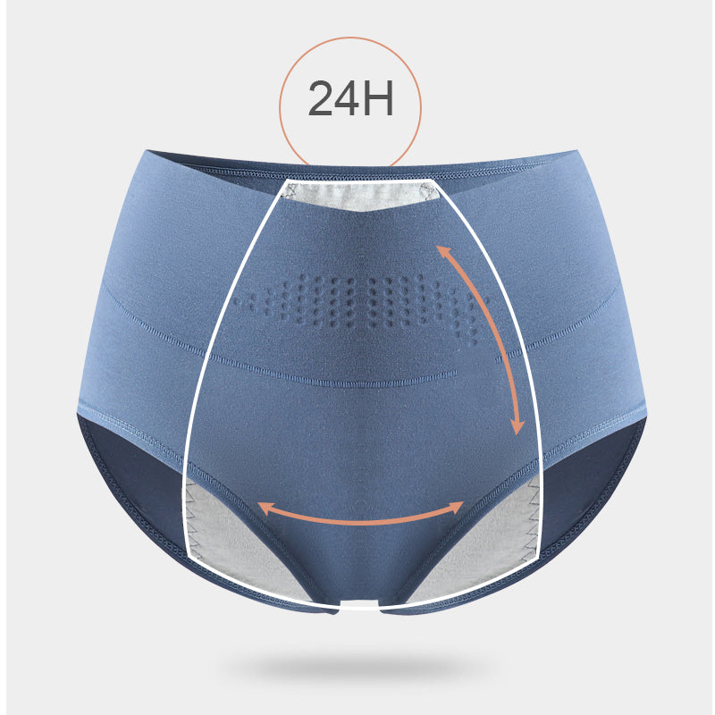 High Waist Leak Proof Menstrual Womens Panties, Widen Period Cotton Underwear Physiological Female Briefs