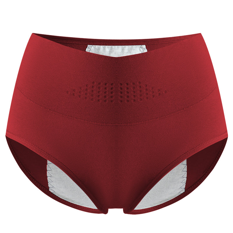 High Waist Leak Proof Menstrual Womens Panties, Widen Period Cotton Underwear Physiological Female Briefs