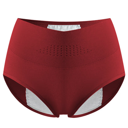 High Waist Leak Proof Menstrual Womens Panties, Widen Period Cotton Underwear Physiological Female Briefs