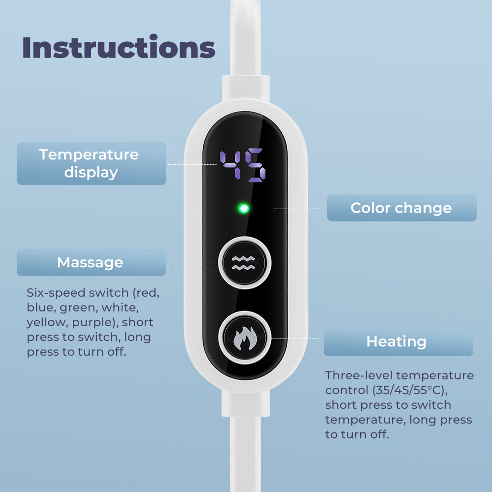 Heated Steam Eyemask USB with Remote Control, Hot Compress Eye Mask 6-Vibration Massage, Dry Eyes Relief for Sleep