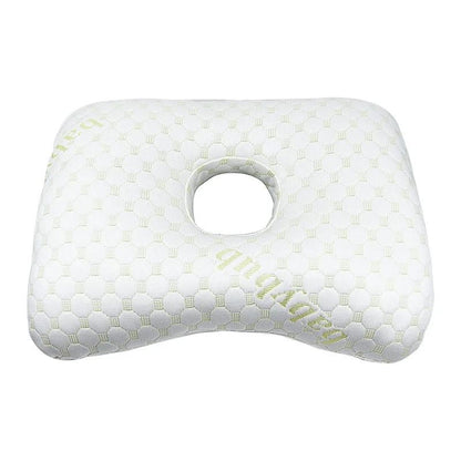 Bamboo Fiber Single Hole Ear Pillow for Side Sleepers