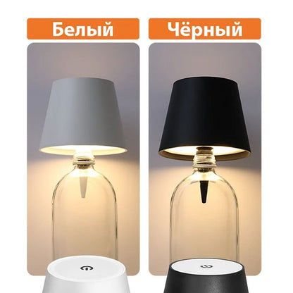 Wireless Wine Bottle Lamp Touch Control 3 Color Stepless Dimming Cork Light
