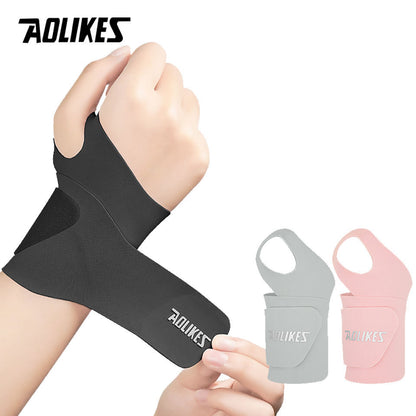 Adjustable Wrist Support Brace Ultra Thin Soft Wraps, for Men Women, for Basketball Tennis Badminton