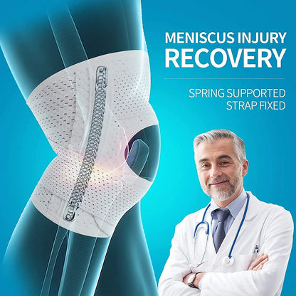 Breathable Knee Support, Side Stabilizers Brace, Meniscal Tear Relief, Arthritis Joint Pain Sleeve