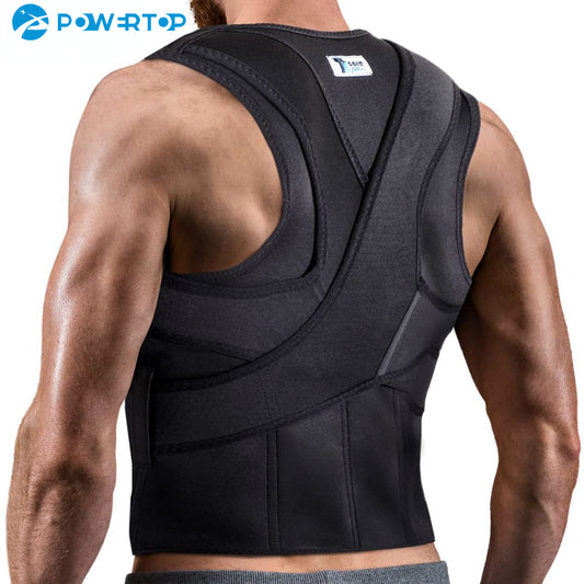 Back Lumbar Shoulder Posture Support, Back Brace Posture Corrector for Men Women, Pain Relief Muscle Memory Support