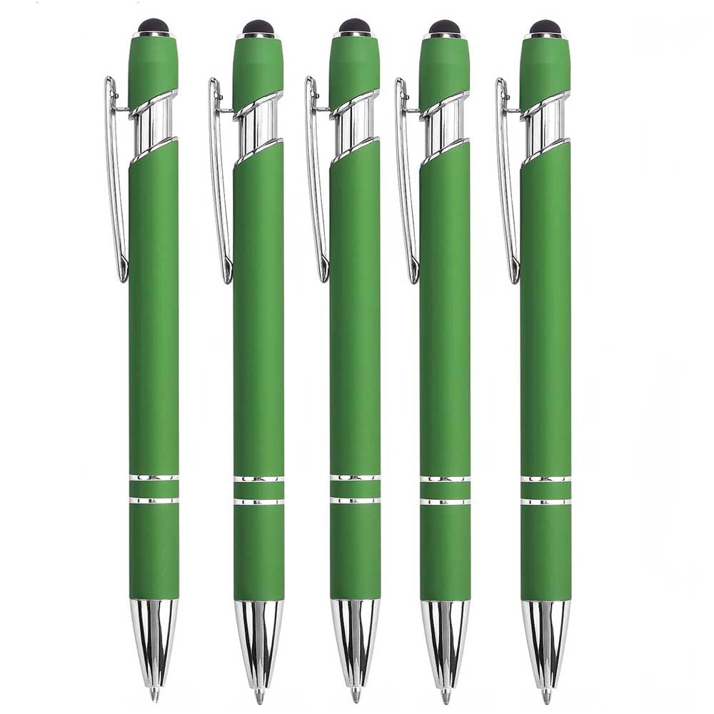 Premium Metal Stylus Pen, 2 in 1 Ballpoint Pen with Stylus Tip, Black Ink Refill, for Smartphone, Tablet, Ideal Gift