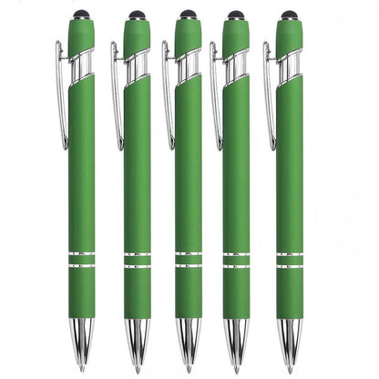 Premium Metal Stylus Pen, 2 in 1 Ballpoint Pen with Stylus Tip, Black Ink Refill, for Smartphone, Tablet, Ideal Gift