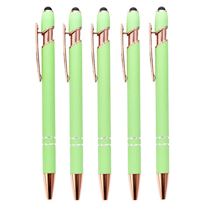 Premium Metal Stylus Pen, 2 in 1 Ballpoint Pen with Stylus Tip, Black Ink Refill, for Smartphone, Tablet, Ideal Gift